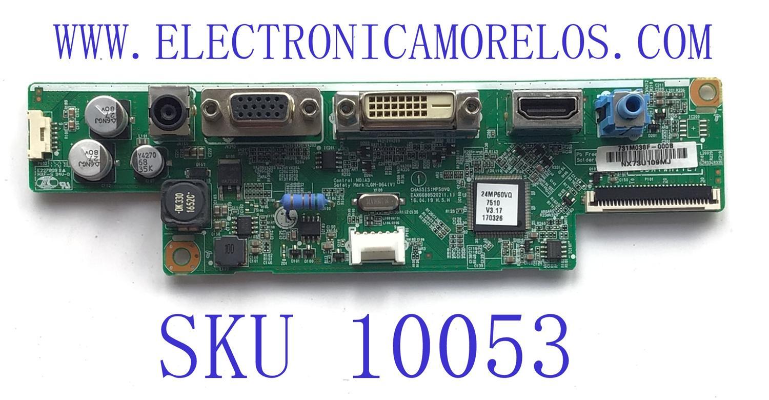 MAIN FUENTE PARA MONITOR LG / NUMERO DE PARTE EAX66805202(1.1) / CHAISIS:MP58VQ / 731M038F-0008 / PANEL LGM238LC4(SLA2) / MODELO 24MP60VQ-P.AUSMEVN	